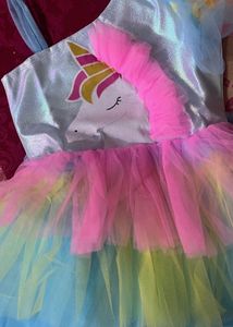 Rainbow Unicorn Tulle Dress