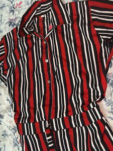 Striped Shirt Dress