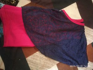 Pink &amp; Blue Lace Top