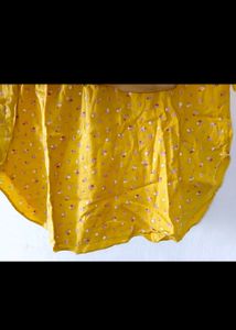 Mustard Yellow Short Kurti