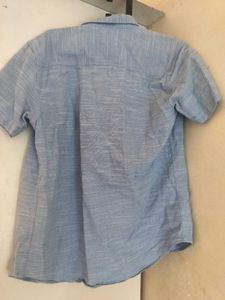 Men&#39;s Blue Short Sleeve Shirt