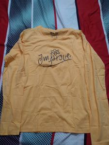 Women's Yellow Full Sleeves Tee