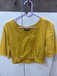 Yellow Crop Top