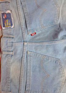 Levi&#39;s Light Wash Denim Cargo Pants