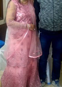 Pink Embroidered Gown
