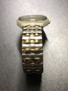 Swatch Golden Ladies Watch Strechable Metal Strap