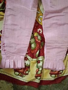 Cute Pink western Dress with pant