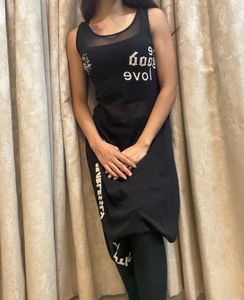 Black Graphic Print Net Kurti