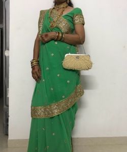 Sea Green Saree