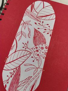 Pretty Bookmark Red And White