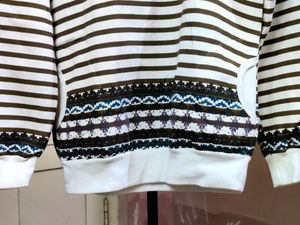 💥BUY1GET1💥 women&#39;s imported striped sweatshirt with a Fair Isle hooded sweatshirt