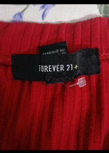 Red Off-Shoulder Top