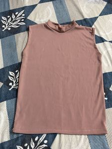Sleeveless Mock Neck Top