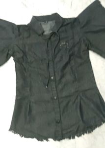 Black Denim Shirt