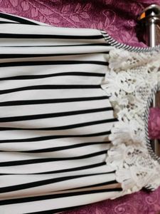 Long Striped Sleeveless Dress