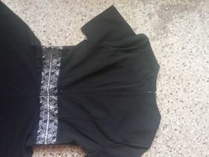 Black Lace Detailed Dress