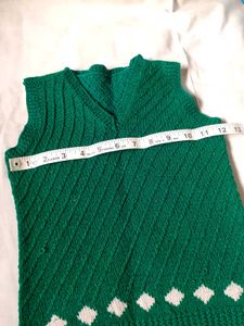Handmade Winter Clothing Knitted Sweater Vest Top