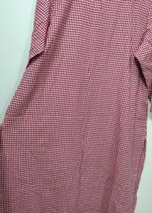 Red And White Kurta - XXL