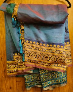 Blue ready to wear Saree