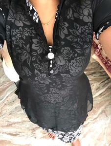 Black Cute Layerd Dress