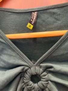 Green Top w/ Ring Detail