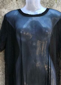 92. Black Mesh Dress