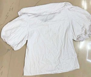 White Embroidered Top