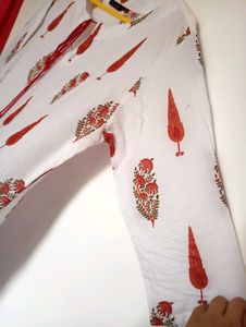 White Pure Cotton Kurta