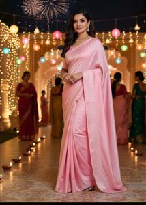 Elegant Pink Saree