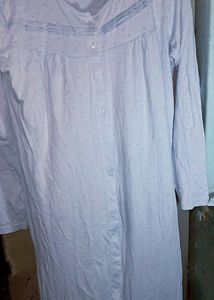 Cute Long Printed Light Blue Co-ord Set