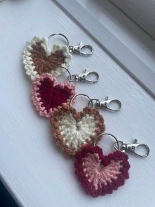 Crochet Bow Keychain