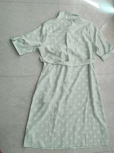 Light Green Colour With White Circles Design