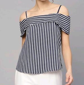 Striped Off Shoulder Top