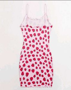 Strawberry Print Bodycon Dress
