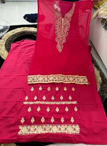 Unstitched Fabric Cut Piece With Embroidery