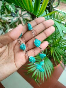 FREE PEARL CHAIN!! With Beach Themed NECKLACE