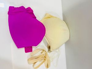 2 Padded Bras With Transparent Strap