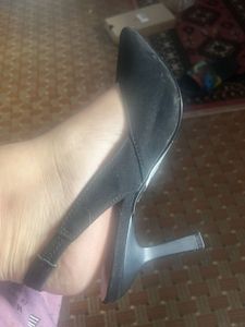 Black Slingback Heels