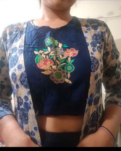 Floral Jacket &amp; Skirt Set