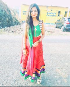 Red And Green Dress With Paijama Dupatta