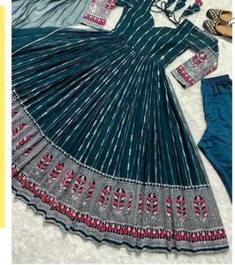 Embroidered Beautiful Stunning Anarkali Set