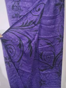 Purple Printed Scarf