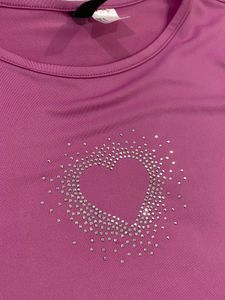 H&amp;M Pink Heart Tee