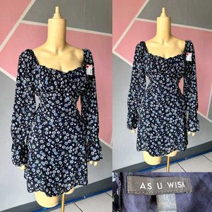 AS U WISH Beautiful Floral Dress