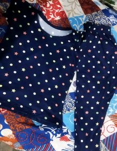 Navy Blue Night Suit