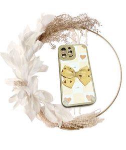 A Cute Lattice Bowknot iPhone 13 Pro Max Case