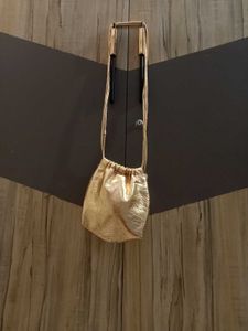 Zara Gold Drawstring Bag