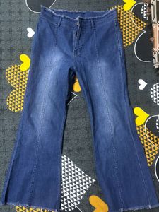 blue denim bootcut jeans