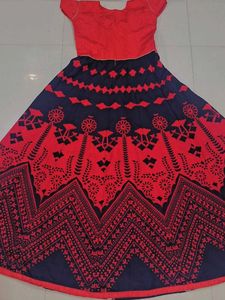Red &amp; Black Ethnic gown