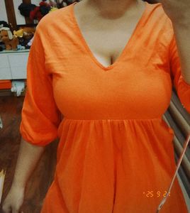 Mango - orange dress